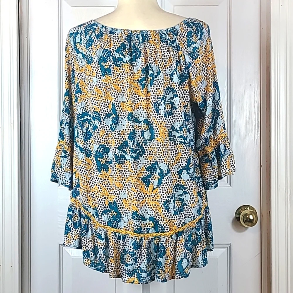 Fever Mixed Prints Blouse - Picture 5 of 12